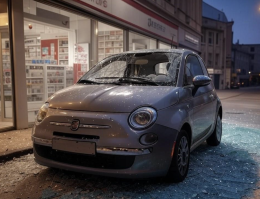 Farmacia assaltata con un'auto: ladri in fuga con farmaci e merce rubata