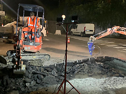 Via Pinchia chiusa: rischio cedimento