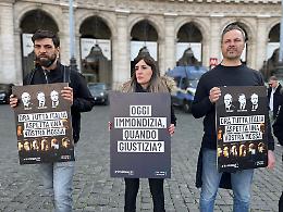 Protesta shock di Animal Equality: “Italia complice di una strage legalizzata” (FOTO e VIDEO)