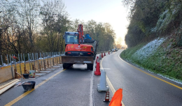 Castagneto Po, la Città metropolitana interviene sulla SP 590: 870 metri messi in sicurezza
