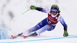 Paura per Federica Brignone: cade ai campionati italiani, portata via in elicottero
