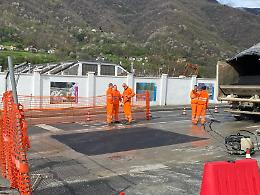 Villar Perosa, ripristinata la Provinciale 23 dopo l’apertura della voragine: intervento completato e strada in sicurezza