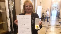 Maria Mancuso, operaia del Canavese, riceve la Stella al Merito del Lavoro
