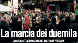 La marcia dei duemila: a Ivrea i cittadini scendono in strada per Gaza