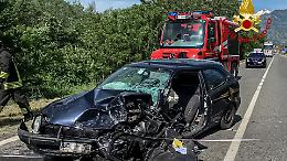 Carambola tra auto a Chianocco: tre persone elitrasportate in ospedale (FOTO)