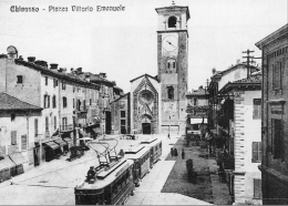 Il tranvai di Chivasso. Quando c'erano i binari in piazza del Duomo