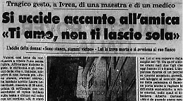 “L’amore è suicidio”: Laura e Alberto, insieme fino alla fine. Succede a Samone (Ivrea)