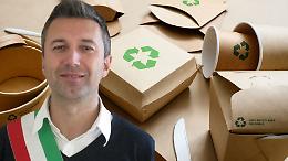 Rifiuti, caos a Vische: cartoni della pizza nella plastica, sindaco Merlo all’attacco