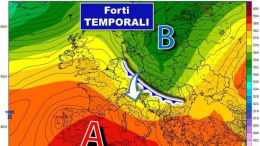Supercelle in arrivo: rischio grandine e venti fino a 100 km/h