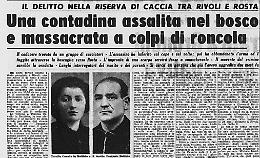 Delitto nel bosco: la roncola, la gelosia e la miseria
