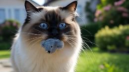 Il gatto torna a casa con un “trofeo” in bocca: vale quanto un’auto di lusso