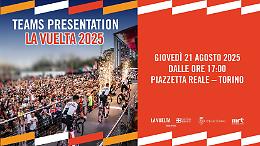 La Vuelta 2025 parte da Torino: cerimonia delle squadre in Piazzetta Reale con musica, sport ed enogastronomia
