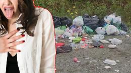 Caselle, pista ciclopedonale trasformata in discarica: sacchi neri abbandonati tra piatti e bottiglie