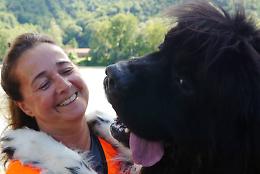 Cani Terranova in azione: dimostrazione di salvataggio sul Po a Chivasso (VIDEO)