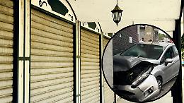 Mirafiori Sud, Fiesta sfonda la saracinesca di uno studio medico e il conducente scappa a piedi