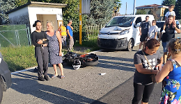 Bairo-Agliè, frontale tra furgone e moto: centauro elitrasportato al Cto di Torino