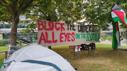 Studenti Pro Pal accampati al Campus Einaudi: "Blocchiamo tutto"