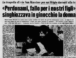 Omicidio in via San Massimo: la notte di sangue di Vincenzo Zavaglia