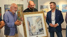 Francesco Siclari dona una sua opera alla Città di Chivasso