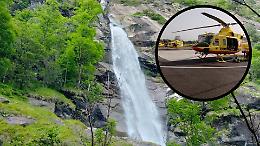 Tragedia a Noasca: escursionista precipita alla cascata e perde la vita in pochi minuti