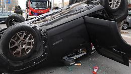 Paura nell'alessandrino: auto si ribalta con madre e figlio a bordo