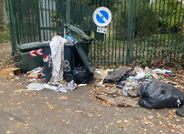 Torino, notte di degrado al Parco Sempione: carrelli abbandonati, rifiuti ovunque e via Boccherini ridotta a discarica