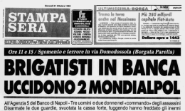 Torino negli anni di piombo. L’ultimo sangue versato. Gli omicidi D’Alleo e Pedio (21 ottobre 1982).