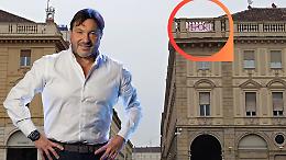 Torino si schiera con Sigfrido Ranucci: in piazza San Carlo compare uno striscione con la scritta “Report”