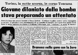 Rocco Sardone, 22 anni: la bomba, l’ospedale, la morte