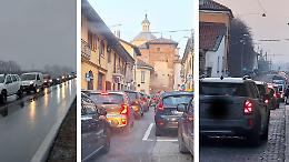 Il paese soffoca nel traffico: la visita dell’onorevole non porta nulla. "Il Canavese è bloccato!"