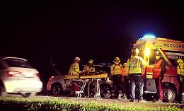 Brutto incidente a San Giorgio. Un ferito grave. Atterra l'elisoccorso