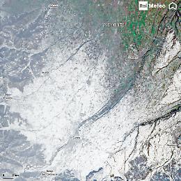 Nevicata storica nel Cuneese, le straordinarie immagini dei satelliti