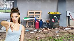 Bombole di gas e rifiuti nel giardino Savio a Torino: ancora degrado in corso Regio Parco