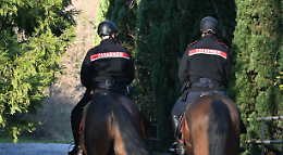 Carabinieri a cavallo irrompono nei boschi: smantellati i rifugi degli spacciatori nella Baraggia