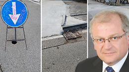 Benvenuti a Settimo: marciapiedi nuovi con "spigoli" incorporati e ruote a terra