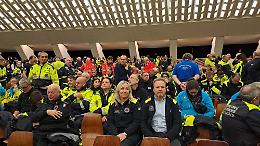 Protezione civile del Piemonte in Vaticano: l&rsquo;omaggio del Papa ai volontari del Giubileo