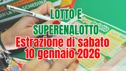 SuperEnalotto senza vincitori, jackpot fermo a 105,5 milioni: tutti i numeri di Lotto e 10eLotto del 10 gennaio