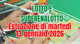 SuperEnalotto ancora senza &ldquo;6&rdquo;, il jackpot supera i 105 milioni: tutti i numeri estratti marted&igrave; 13 gennaio