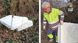 Materassi buttati nel bosco: una vergogna nel chivassese. La fotogallery dell'incivilt&agrave;