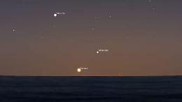 Cielo di febbraio, arriva il triangolo luminoso dei pianeti