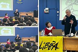 Don Luigi Ciotti a Chivasso: studenti in silenzio davanti alle storie delle vittime di mafia