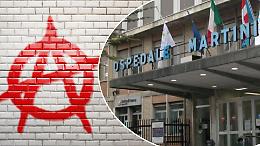 Blitz anarchico all&rsquo;ospedale Martini: volantini contro il Cpr nella mensa
