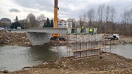 Venaria, il nuovo ponte sul Ceronda prende forma: lavori in fase avanzata