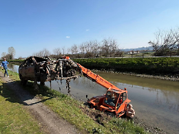 Dopo 32 anni Verolengo libera il Canale Cavour dalla &ldquo;macchina fantasma&rdquo; 