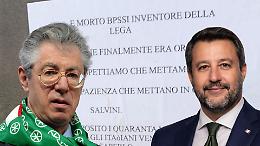 Volantino choc contro Bossi e Salvini a Rivoli: "Ora &egrave; morto, aspettiamo che mettano in galera Salvini"