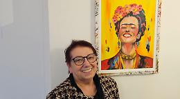 I quadri e il sorriso di Rosanna Bassani hanno illuminato la "Quintana del Cedro" di Chivasso