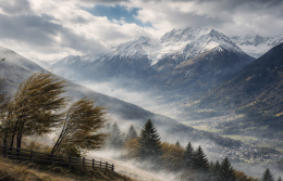 Piemonte tra vento estremo e gelo improvviso: allerta per raffiche fino a 140 km/h e gelate notturne