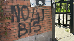 Scritta anarchica contro il 41 bis: imbrattamento al centro civico della Circoscrizione 4