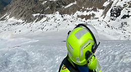 Scialpinista precipita per 150 metri sul Marguareis, recuperato in elicottero