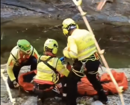 Precipita nella gola in Valsesia, salvata con un intervento ad alta complessit&agrave;
